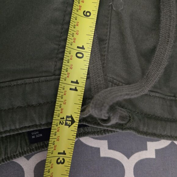 Hollister Pants Mens Medium Green Adjustable-Rise Parachute Baggy Cargo Jogger - Picture 13 of 15